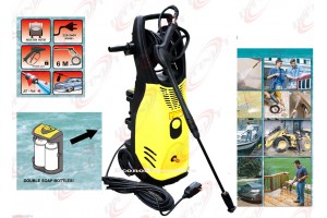 2000W 2600PSI High Pressure Jet Spray Washer w/Reel Hose & Double Detergen Tanks